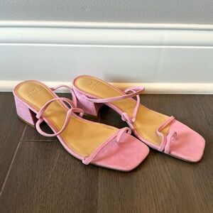 Brand New Marc fisher heels pink suede size 7.5